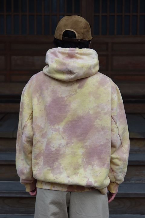 doublet WASTE VEGETABLE DYED HOODIE(22SS28CS209) style. 2022.01.19.
