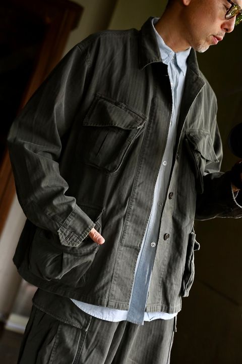 A.PRESSE Vintage US Army Jungle Fatigue Jacketスタイル