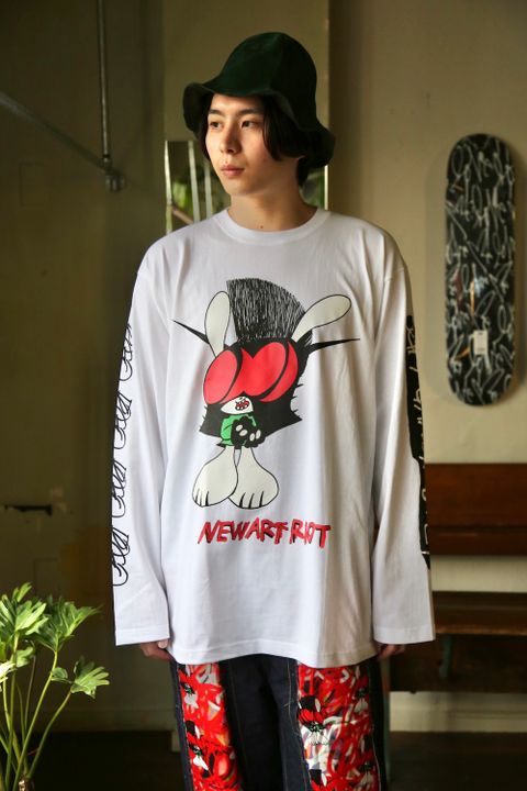 KIDILL×SKOLOCT L/S T-SHIRTS (KLSKT03) "WHITE" style.2021.1.23.