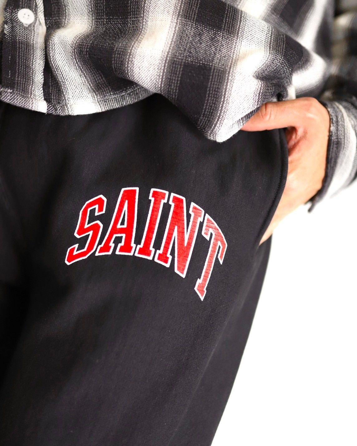 ©SAINT M×××××× セントマイケル 23AW CHECK SHIRT PARKAスタイル