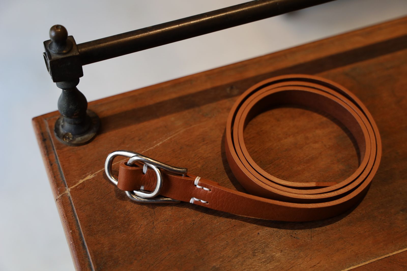 ヨーク25SS W RING LEATHER BELT(YK25SS0984A)BROWN☆12月21日(土)発売！