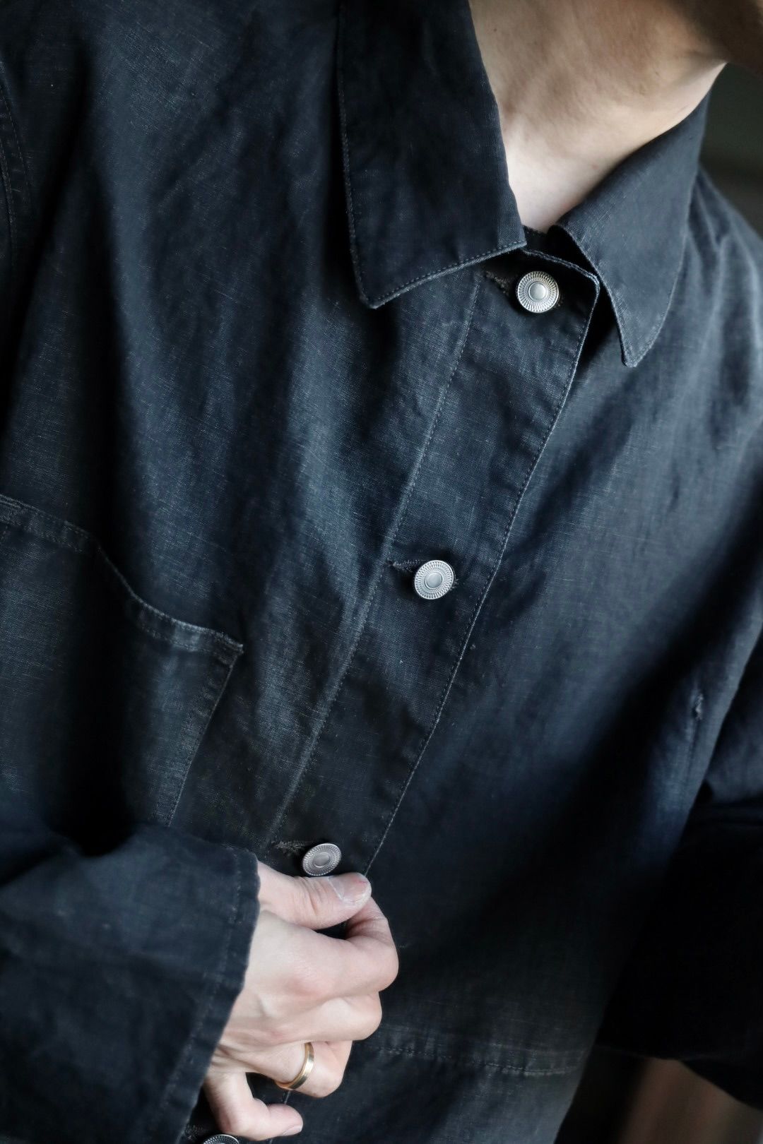 アプレッセapresse Vintage Black LinenCoverall A.PRESSE/アプレッセ】10th delivery / 2025 SPRING & SUMMER