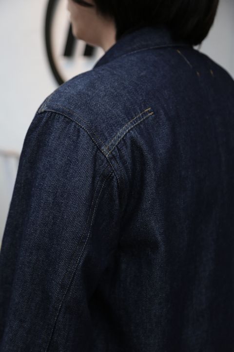 YOKE DETACHABLE POCKET DENIM JACKET(YK21SS0196B) style. 2021.04.05.