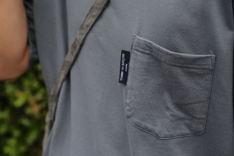 COMME des GARCONS HOMME 綿天竺製品染ポケットTシャツ(HG-T003-051) style.2021.05.11.