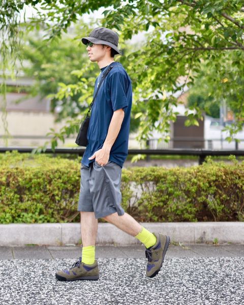 Graphpaper グラフペーパー Stretch Twill Wide Chef Shortsスタイル