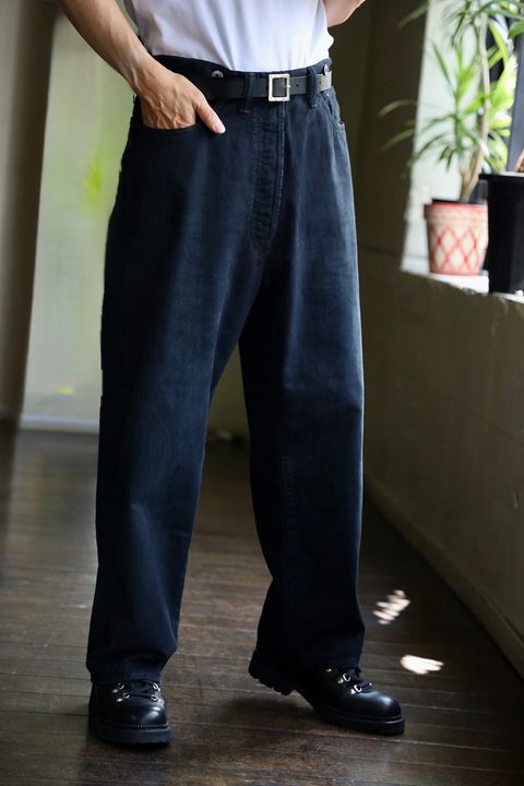 アプレッセ 2025 STYLE2 No.22 Washed Wide Denim Pants(25AAP-04-05)CUSTOM