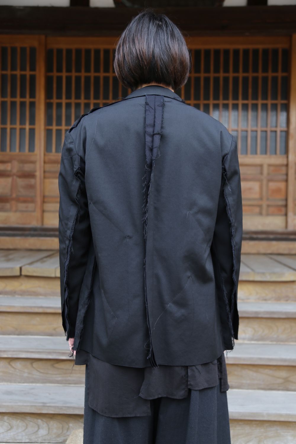 Yohji Yamamoto pour Homme 2020AW 新作 M-3BS 重ねST止レイヤードジャケット(HR-J10-802)style.2020.11.23.