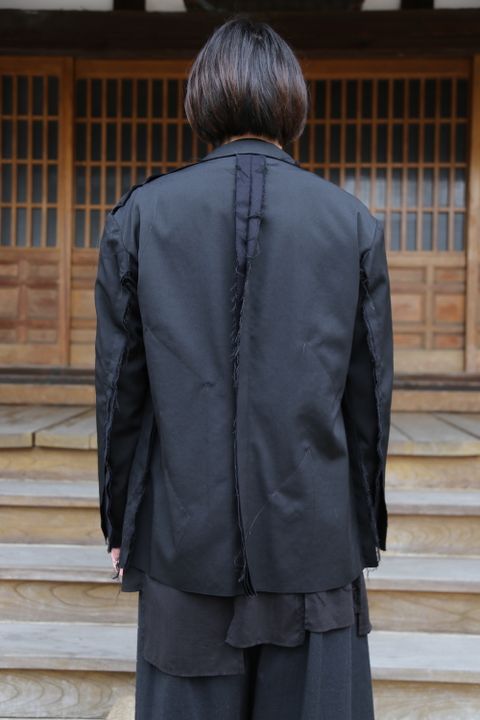 Yohji Yamamoto pour Homme 2020AW 新作 M-3BS 重ねST止レイヤードジャケット(HR-J10-802)style.2020.11.23.