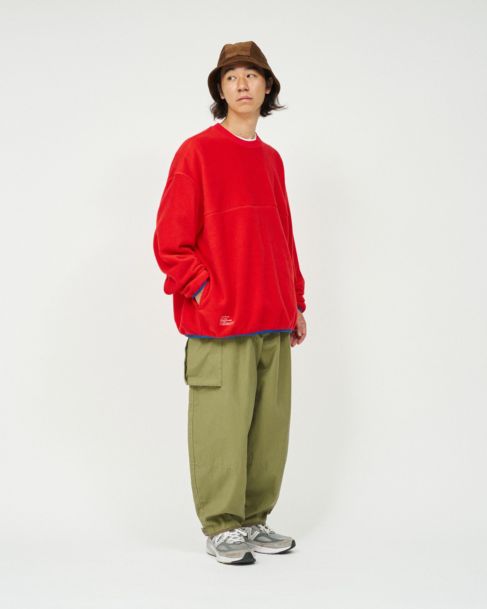 フレッシュサービス MICRO FLEECE CREW NECK PULLOVER(FSC253-70192)RED★10月18日(土)発売！