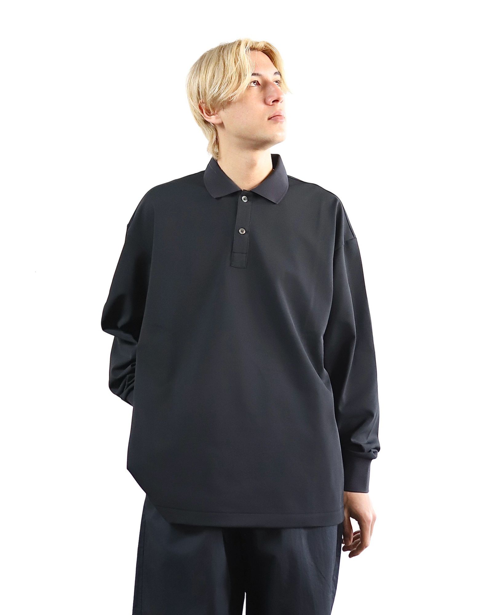 FreshService 24SS 新作DRY PIQUE JERSEY L/S POLO(BLACK) style 