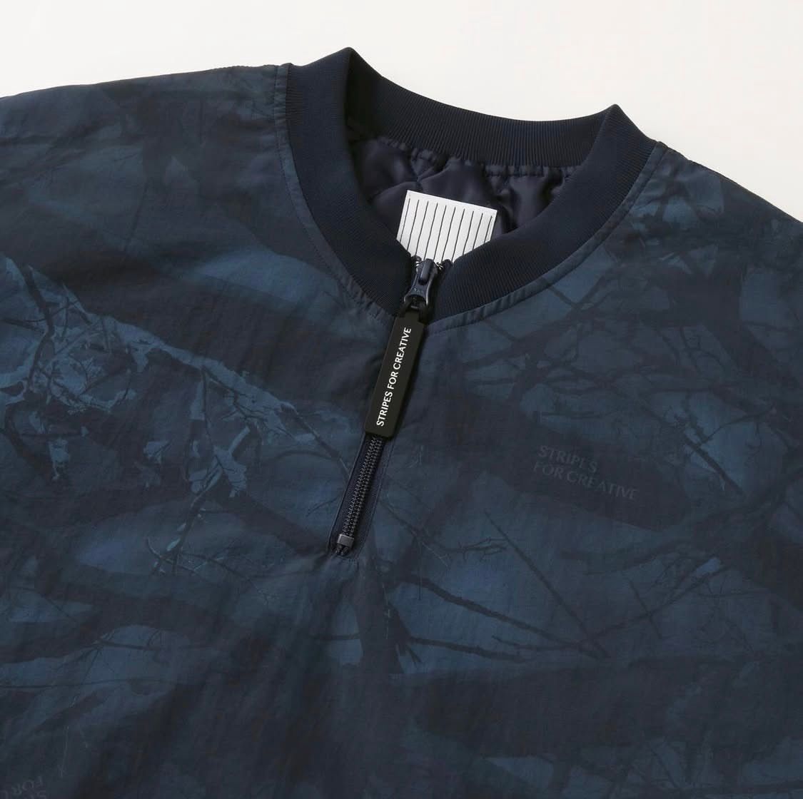 S.F.C 25FW エスエフシー BASEBALL HALF ZIP JACKET (SFCFW25J03)Navy Tree Camo☆10月25日(土)発売！