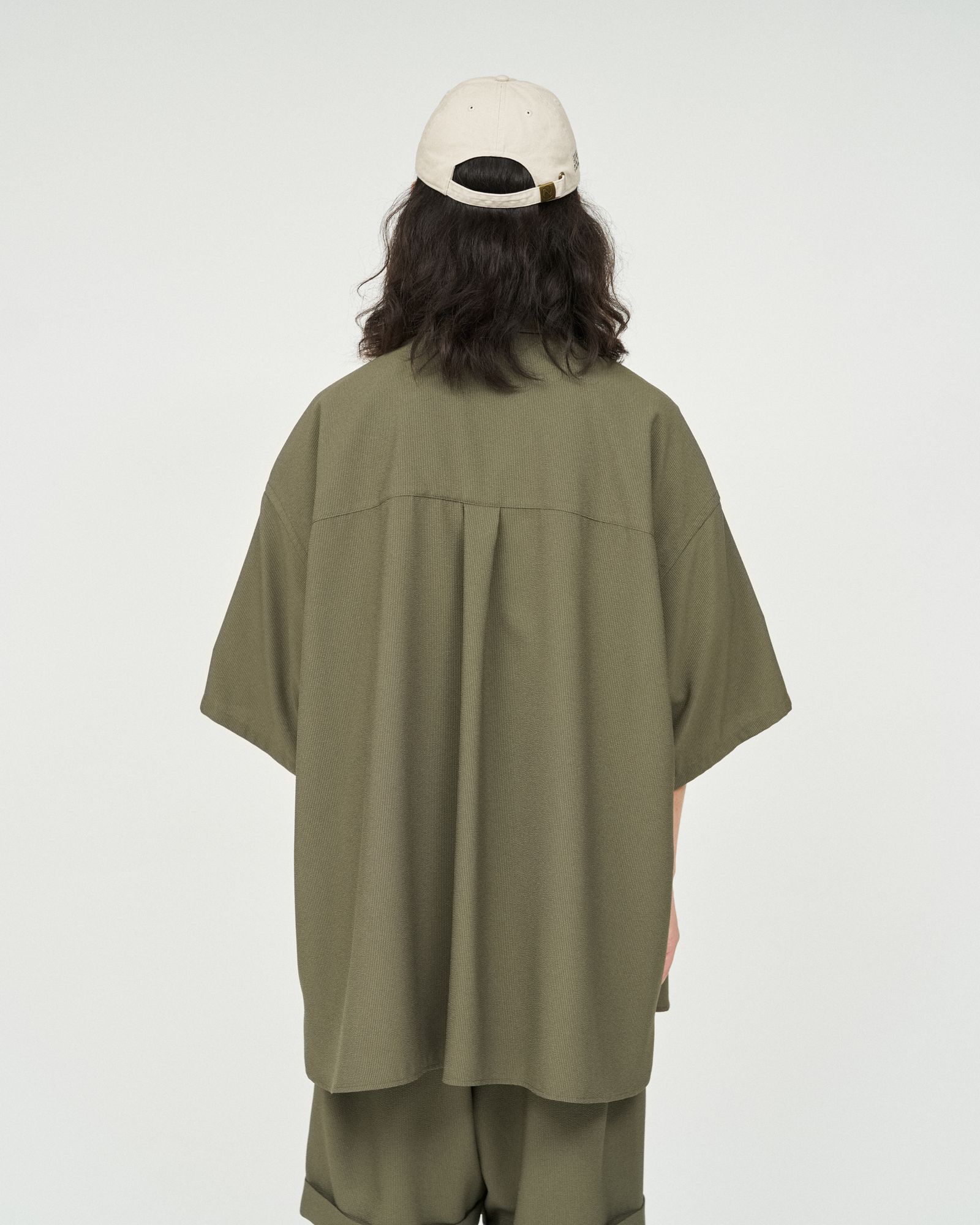 フレッシュサービス SEERSUCKER B.D SHIRT (FSC252-50043)KHAKI