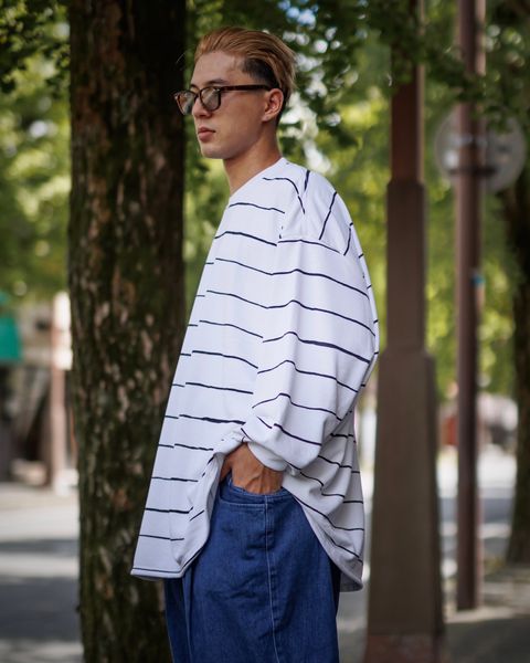Stripes For Creative SUPER BIG WIDE SIDE STRIPE TECH LS TEE スタイル9月21日新作発売！