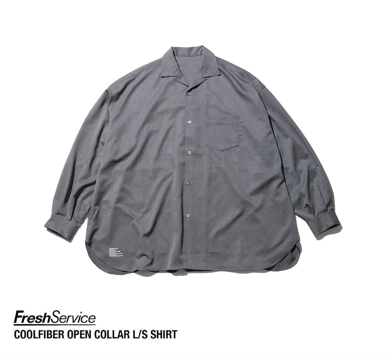 FreshService - フレッシュサービス23SS COOLFIBER OPEN COLLAR L/S