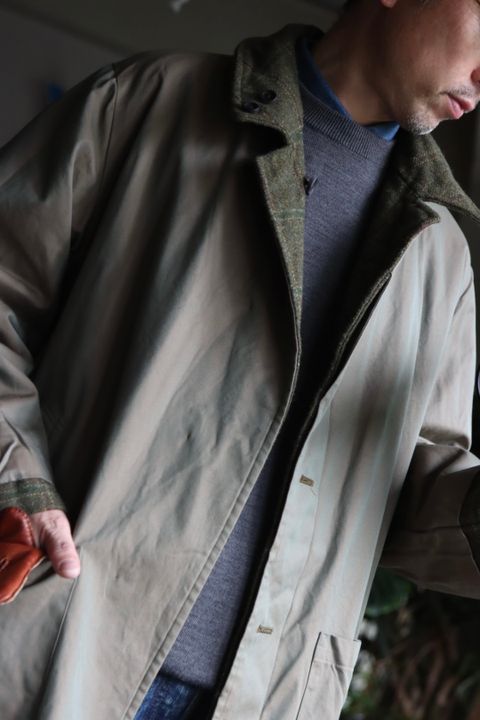 アプレッセ22FW Tweed Balmacaan Coatスタイル2022.10.1.