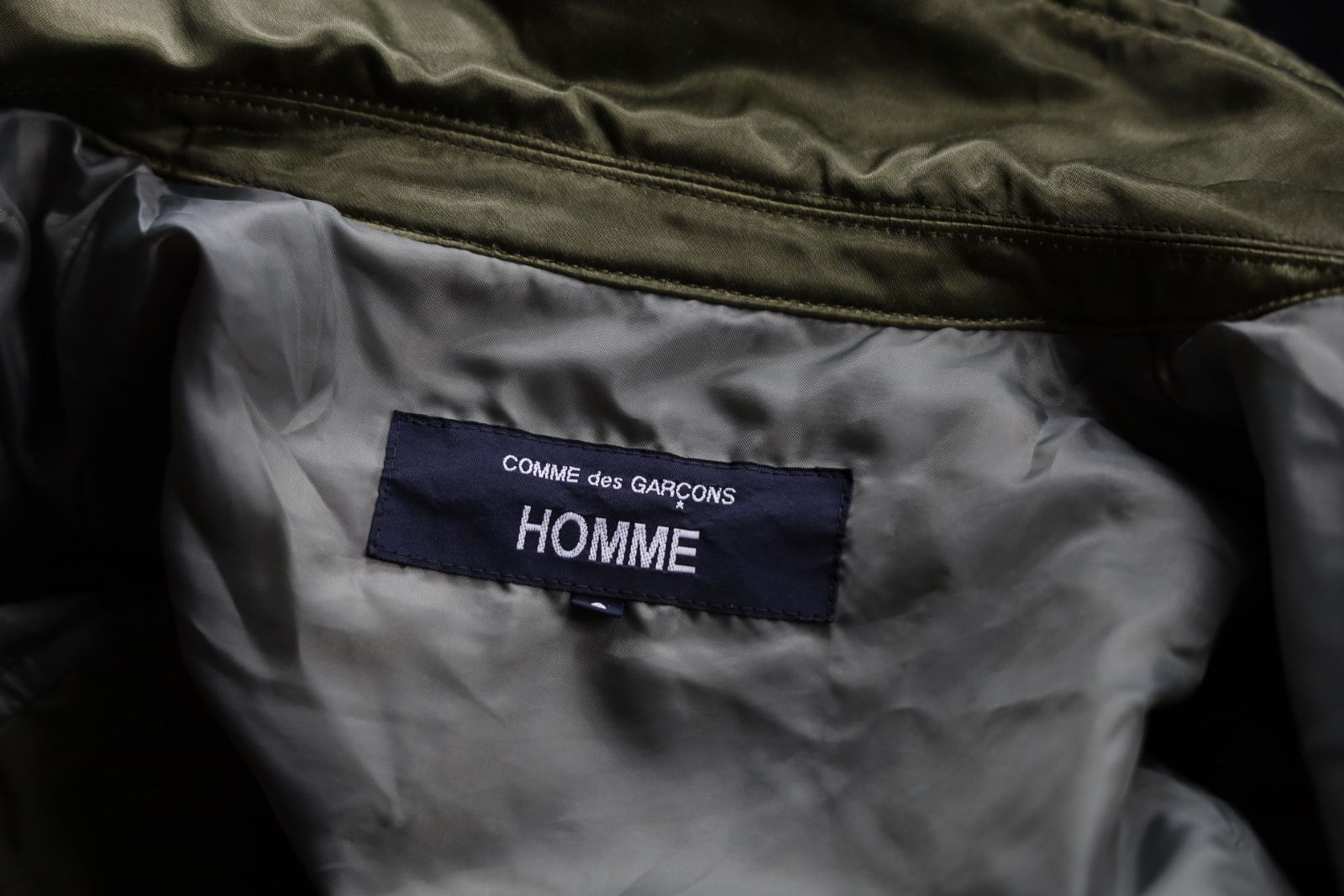 コムデギャルソンオム26FW ナイロンツイル製品染ミリタリーブルゾン(HR-J016-051)KHAKI☆9月4日(金)発売！