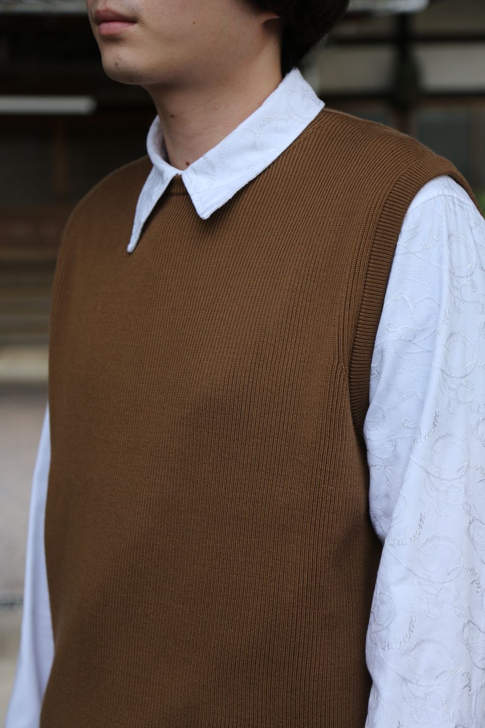 COMME des GARCONS HOMME 綿ナイロンウェザーフーデッドコート"KAHKI"style.2020.9.13.