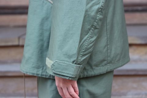 FreshService 22SS BACK SATIN FLIGHT JACKET(FSW-22-CT_25)CACTUS style