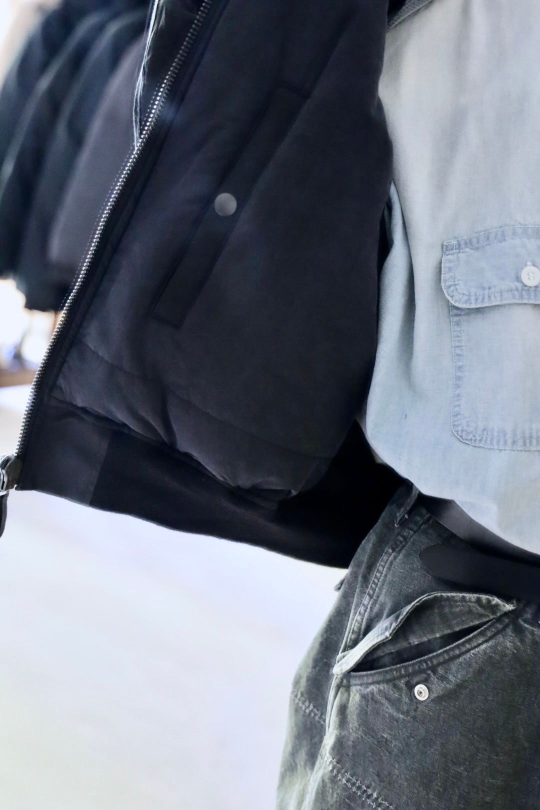A.PRESSE Vintage Silk Flight Jacketスタイル
