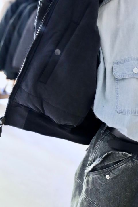 A.PRESSE Vintage Silk Flight Jacketスタイル