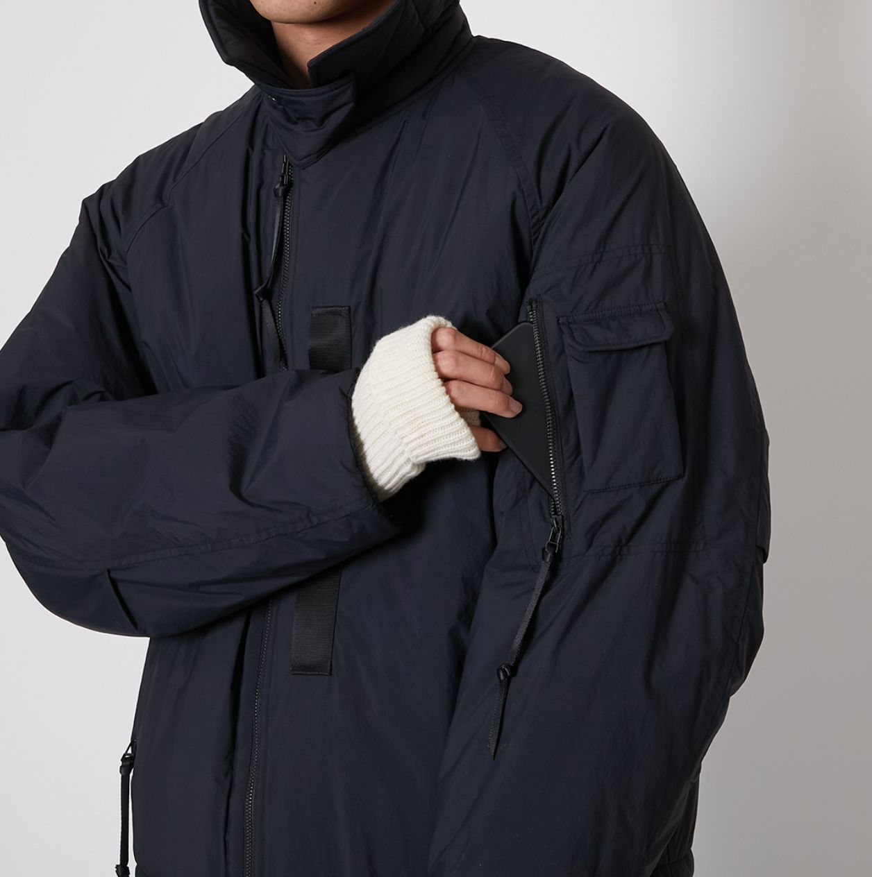 プロダクトトゥエルブ Primaloft Puffer Jacket (25AW-PBL01)BLACK