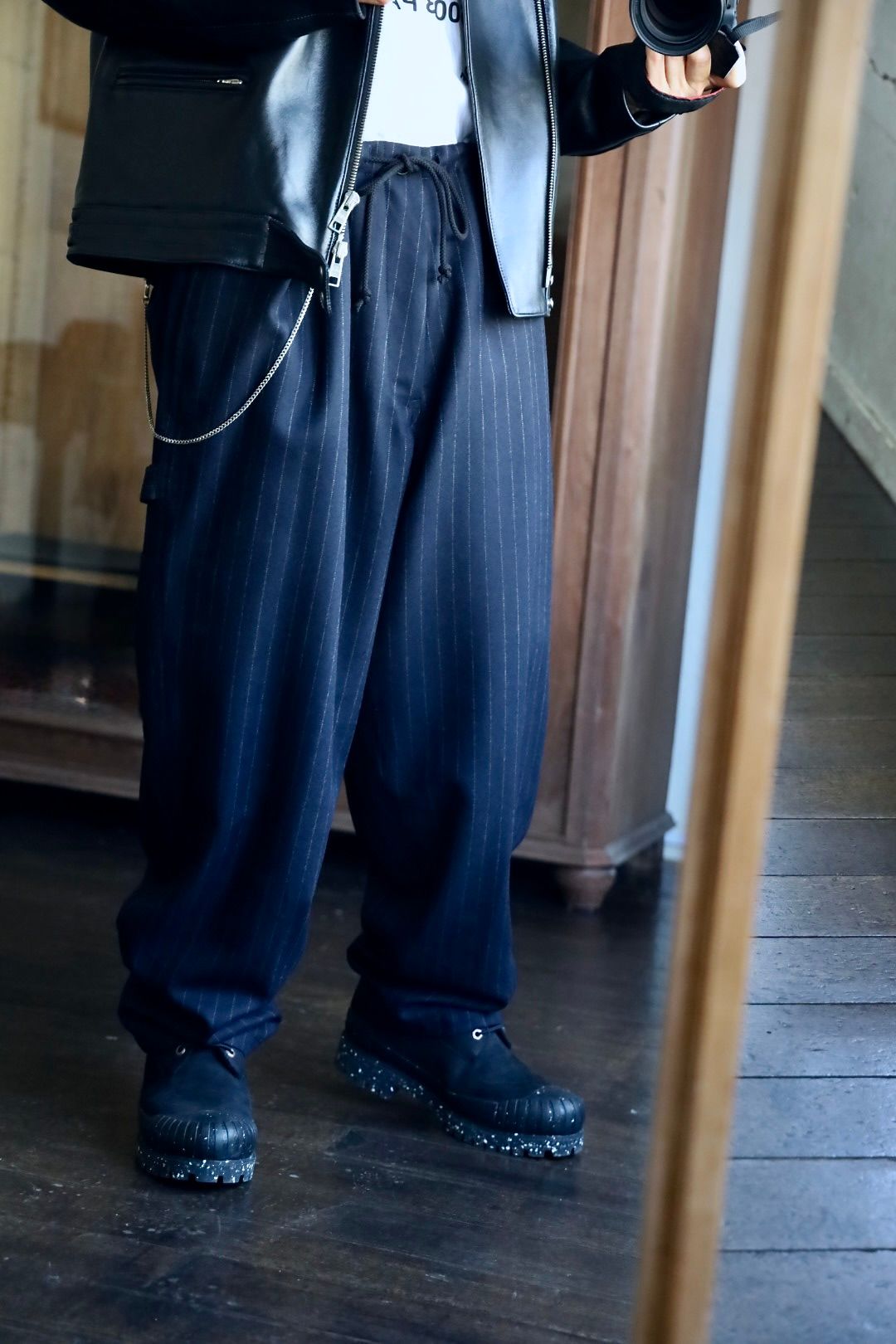 Y's for men STRIPED SERGE PAINTER PANTSスタイル