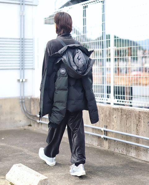 CANADA GOOSE カナダグース 23AW Wyndham Parka BLACK LABELスタイル