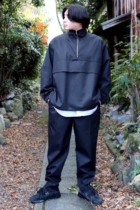 Graphpaper Suvin Sharkskin Stand Collar Anorak style.2022.12.17