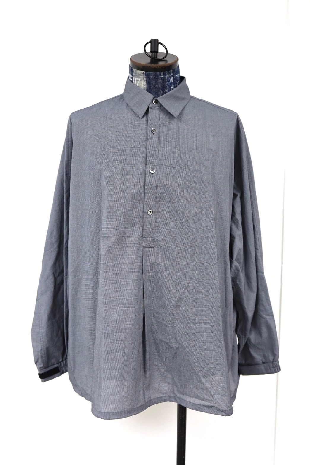 グラフペーパー 26SS Seersucker Pullover Shirt(GU261-50445)GRAY☆4月4日(土)発売！