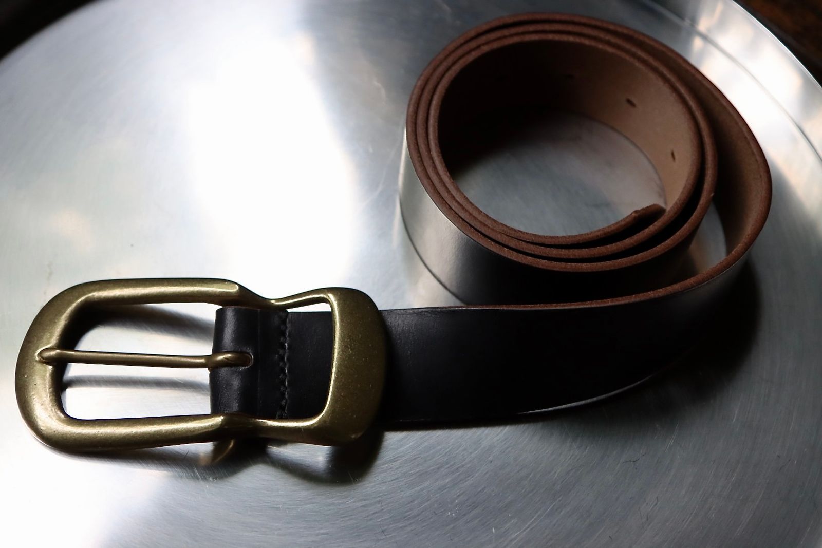 Hender Scheme - エンダースキーマ 22秋冬 Settler's belt 35mm qn-rc-sb3 black/AS | mark