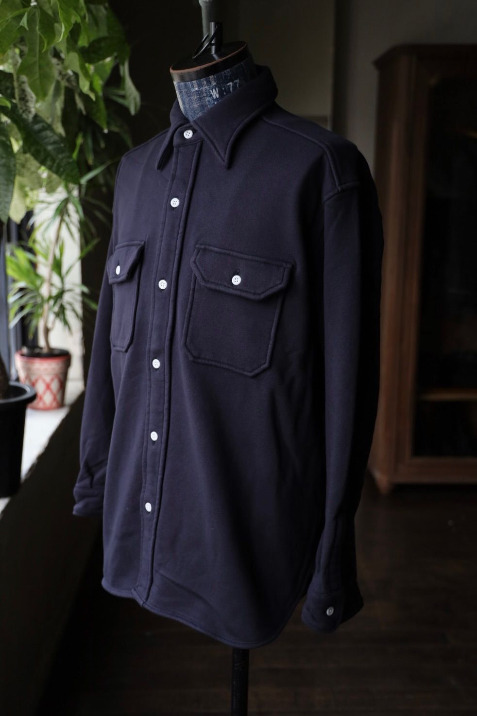 ファウンダ 25AW SWEAT WORK SHIRT(015FD252011)NAVY⭐︎9月13日(土)新作発売！