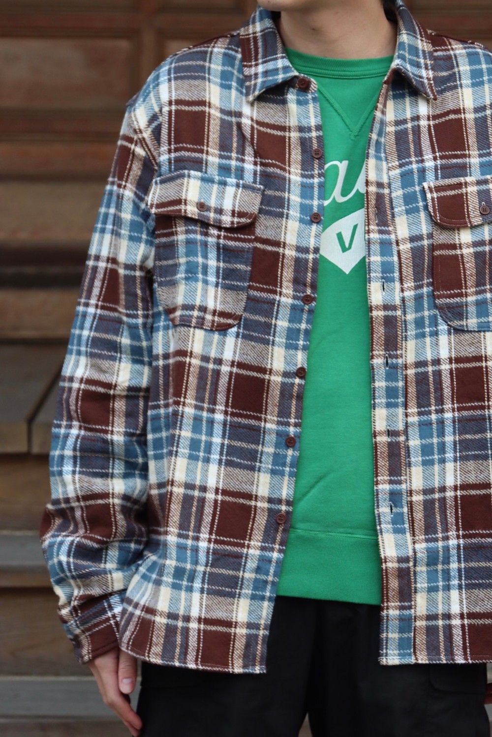 Denim Tears デニムティアーズ チェックネルシャツ(DT-A21-0000-021) style.2021.10.25.