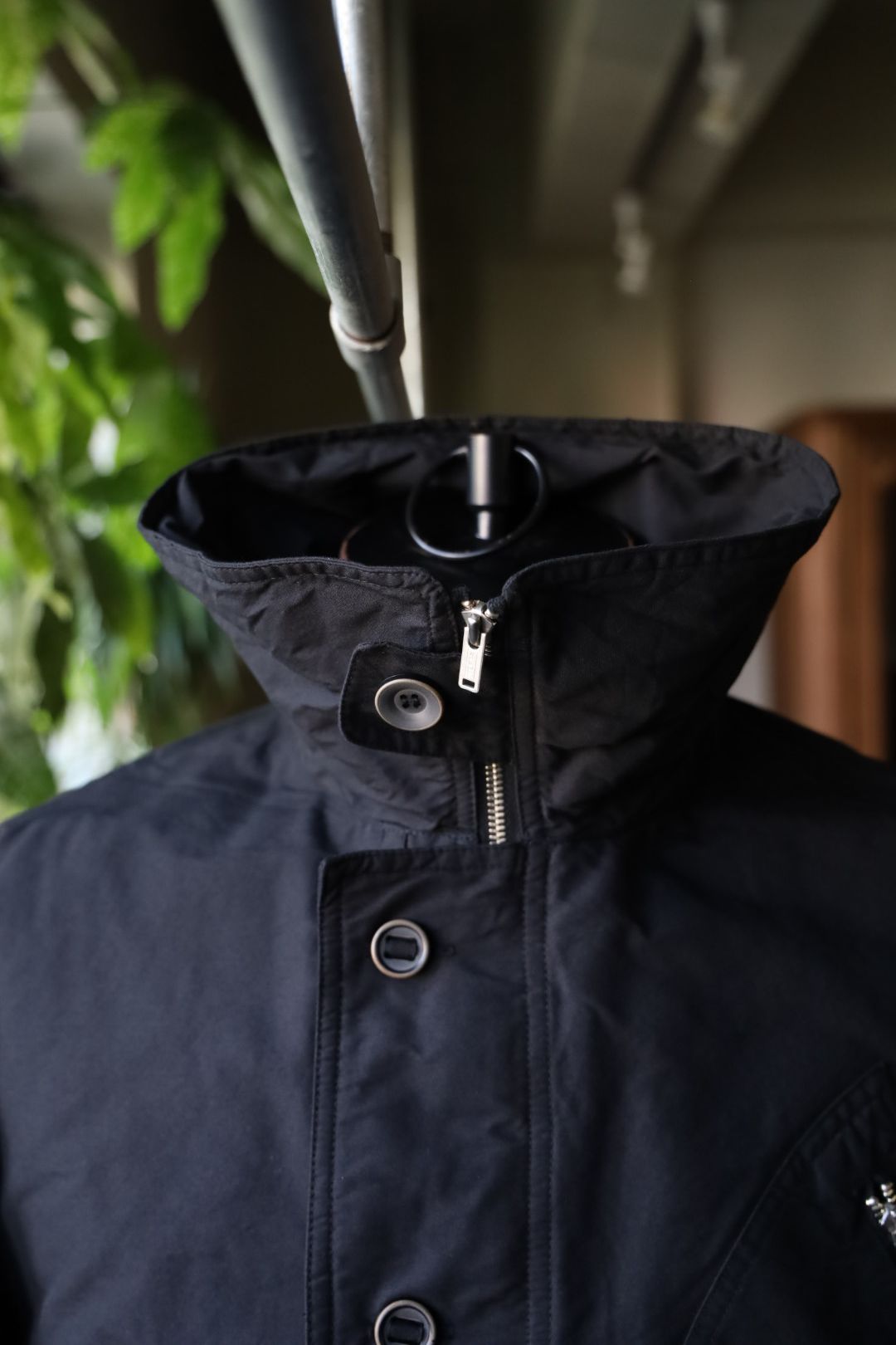 ヨーク 25FW "KATHARINE HAMNETT" Recycle Polyester Short Blouson(YK25FW01129B-KH)BLACK
