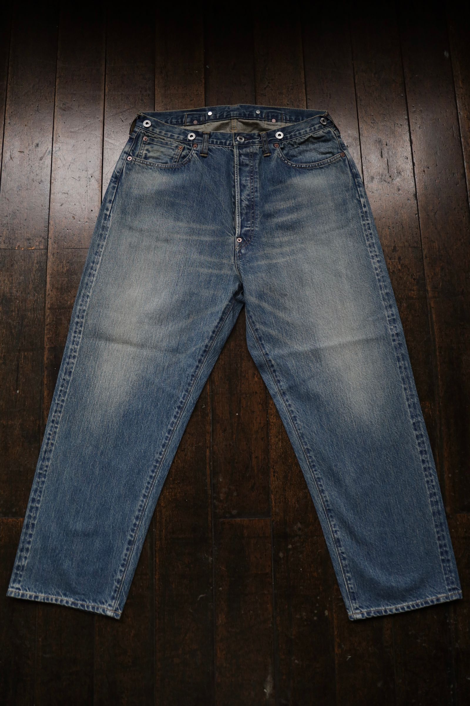 アプレッセNo.22 Washed Wide Denim Pants(AP-4003)INDIGO☆再販しました！