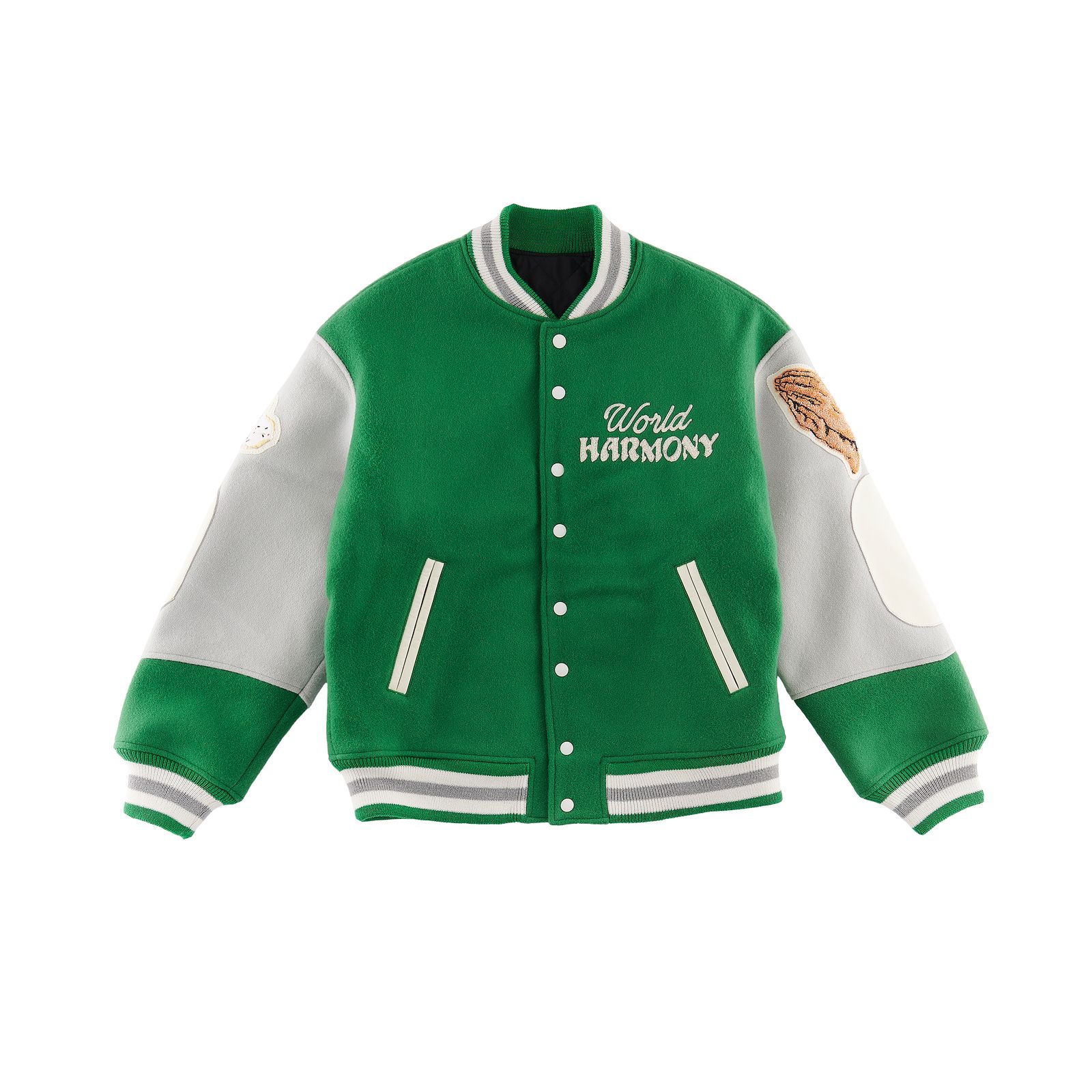 セントマイケル23SS SAINT ACADEMY VARSITY JKT(SM-S23-0000-090)GREEN - L