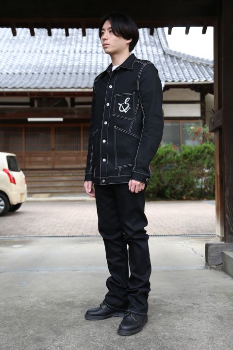 sulvam 2021SS Mens slim denim jacket & Mens boots cut denim pants style.2020.12.19.