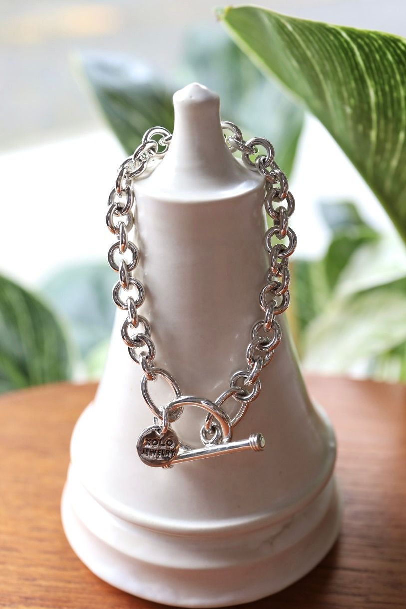 XOLO JEWELRY ブレスレット / Round Link Bracelet -8mm-(XOB023)SILVER925⭐︎新作発売！