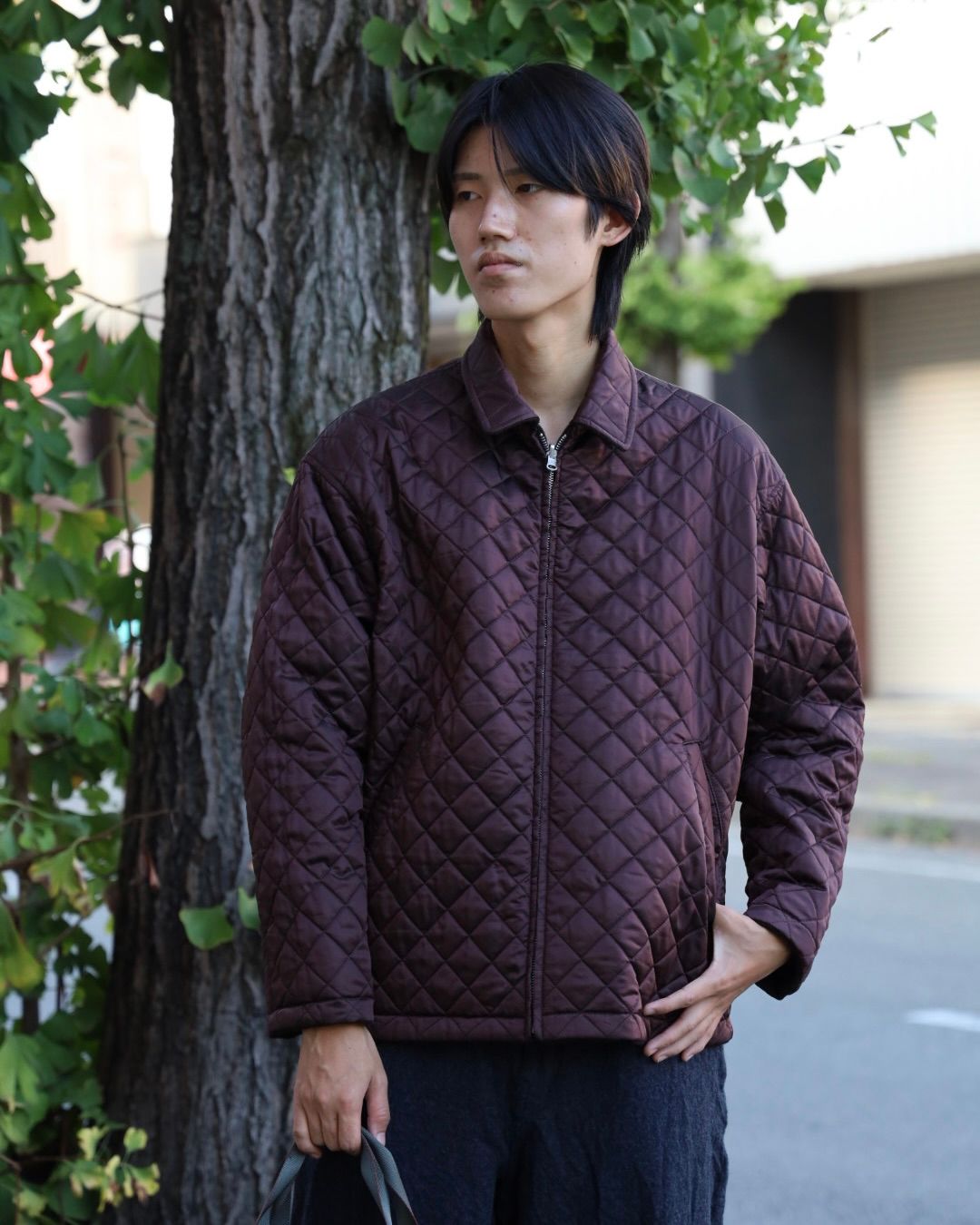 COMME des GARCONS HOMME 2WAYキルティングTOTE BAG x リバーシブルキルティングジャケット