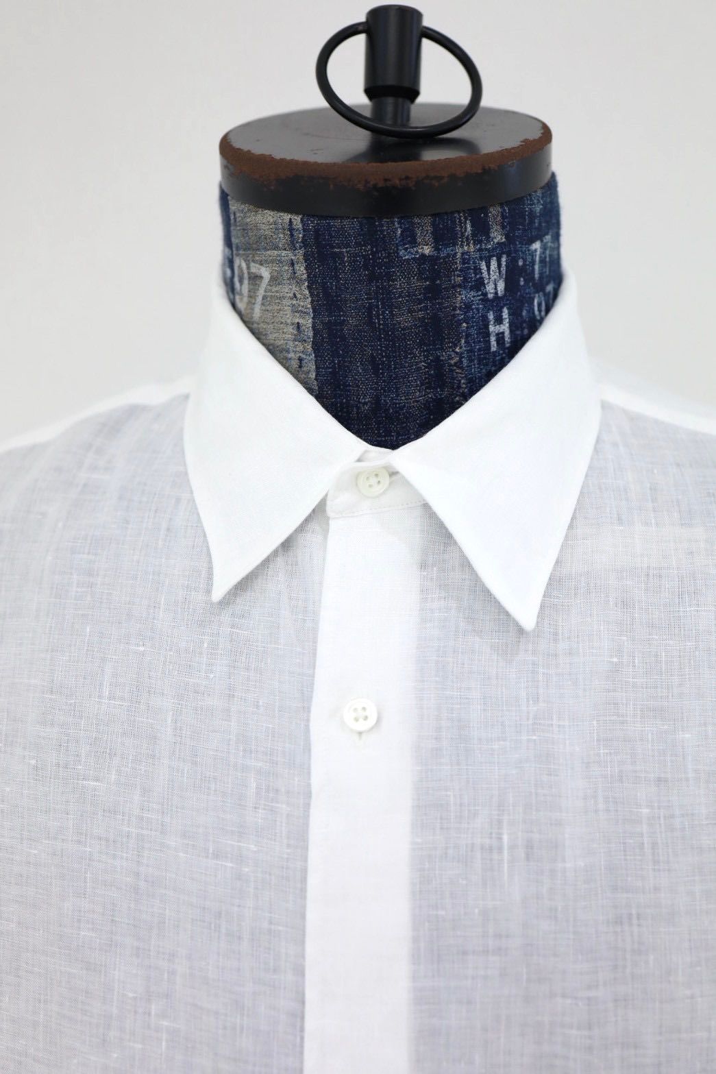 グラフペーパー Linen L/S Oversized Regular Collar Shirt(GM262-50039B)WHITE☆6月20日(土)発売！