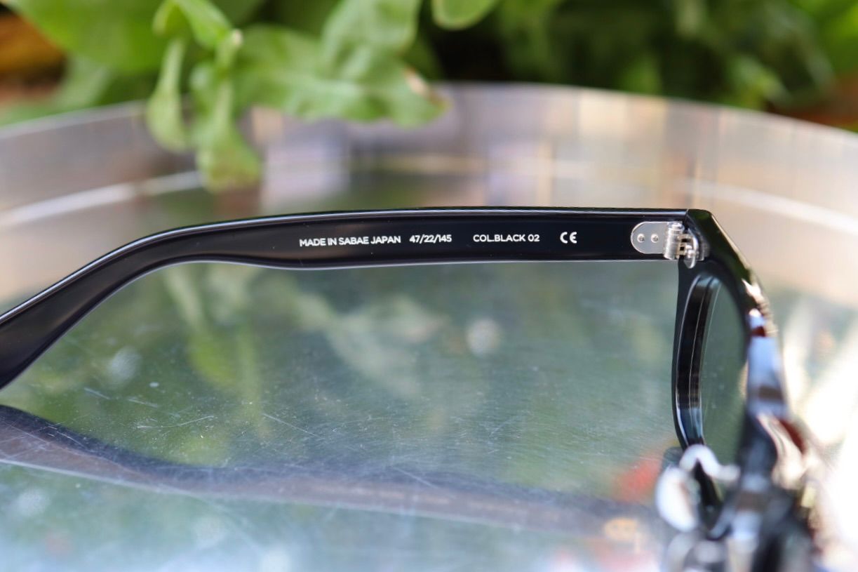 ノチノオプティカル "ONDA " #1.GLOSS BLACK × CLEAR to GREY (調光モデル)