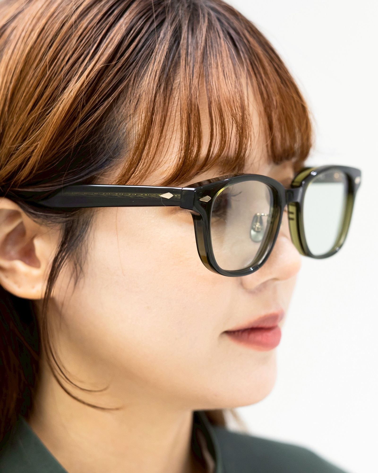 ノチノオプティカル "SANSUI FR" #2.GLOSS BLACK × GREY GREEN to GREY (調光モデル)☆11月22日(土)再入荷！