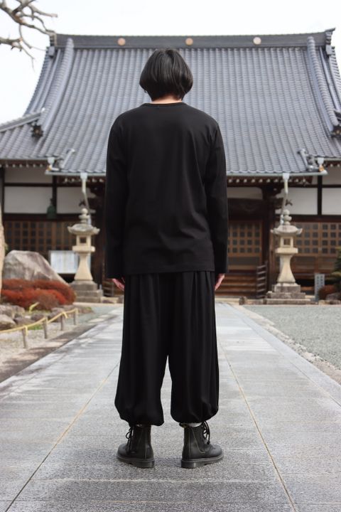 yohji yamamoto MAHABARA PLAIN STITCH WOMAN PRINT LONG SLEEVES style.2022.1.30 ※2月2日発売