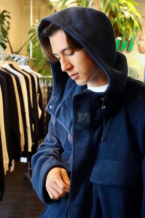 S.F.C 新作FLEECE HOODIE JACKET"NAVY"スタイル