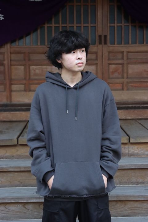 YOKE RESIZED WIDE HOODIE(YK21AW0278CS) style. 2021.09.27.
