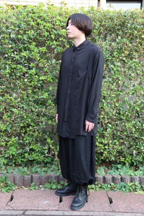 Yohji Yamamoto pour Homme 2020AW W-切り替えBシャツテンセルローン(HR-B25-212) style.2020.9.11.
