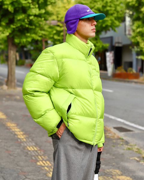 SEDAN ALL-PURPOSE FW23 Micro Ripstop Down Jacket"Lime"スタイル