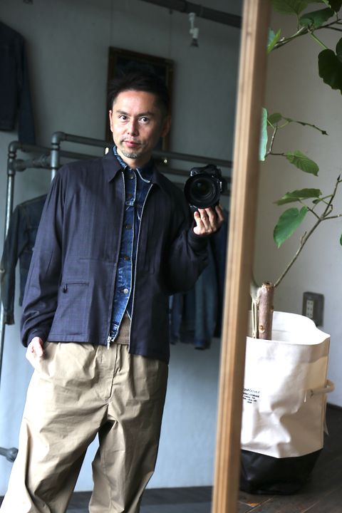 MATSUFUJI Flannel Check Pleats Jacket style.2021.7.6.