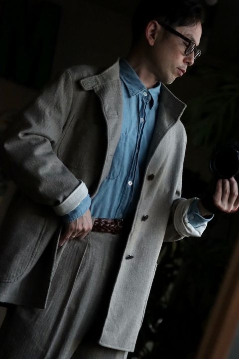 A.PRESSE 23SS Hunting Jacket & Herringbone Trousersスタイル.2023.3.5.
