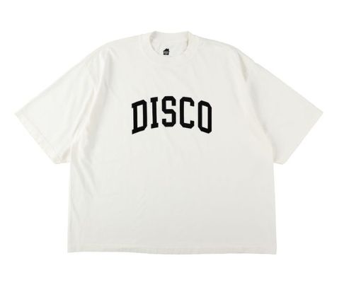 イズネスミュージック 25SS DISCO FLOCKY PRINT T-SHIRT(IMP5_12_FLDISCOT01)WHITE
