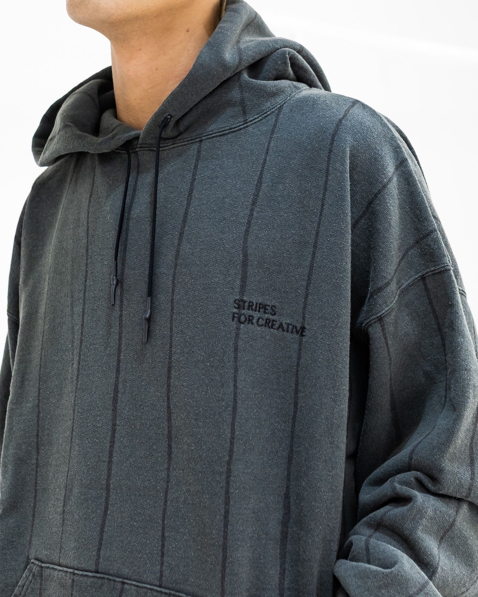 S.F.C 25FW エスエフシー STRIPE HOODY(DISCHARGED)(SFCFW25CS04)Black☆9月20日(土)発売！
